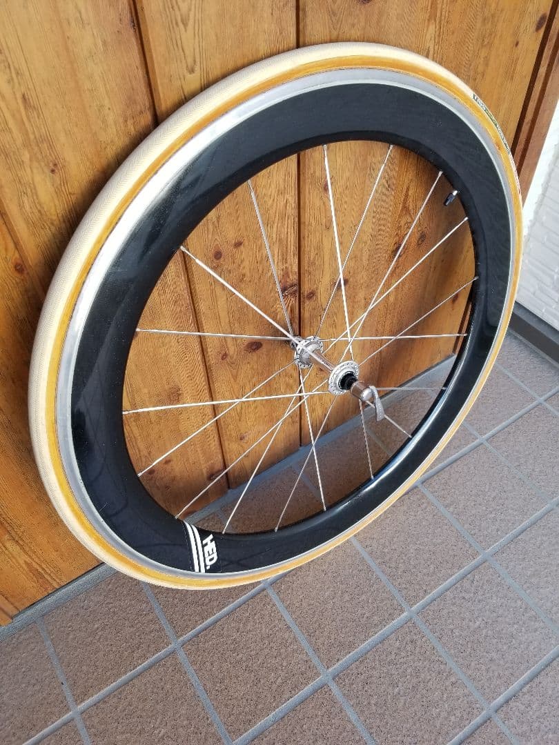 HED カーボン チューブラー フロント ホイール 700c