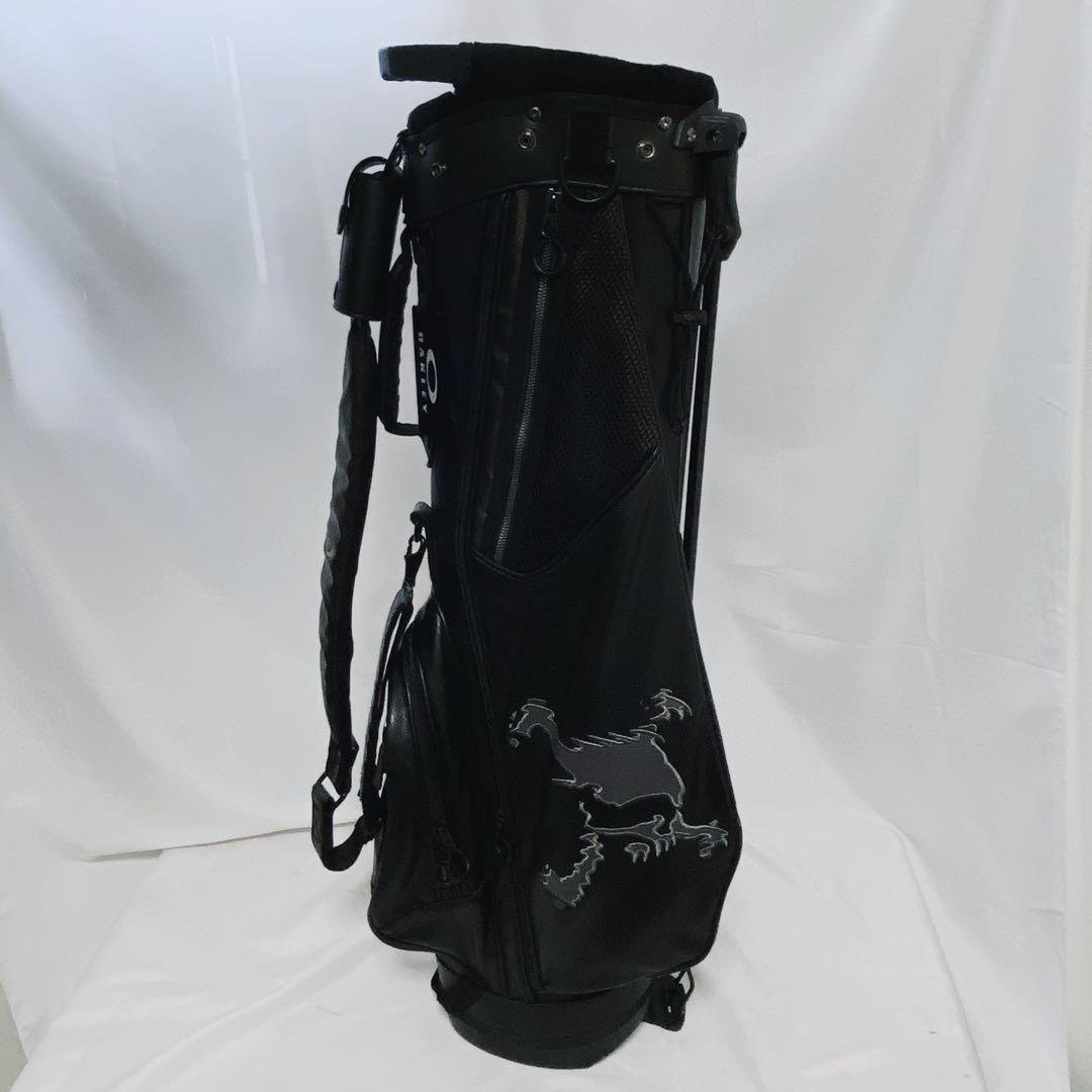 OAKLEY オークリー　スタンド付キャディバッグ　スカル　ブラック　黒　レザー
