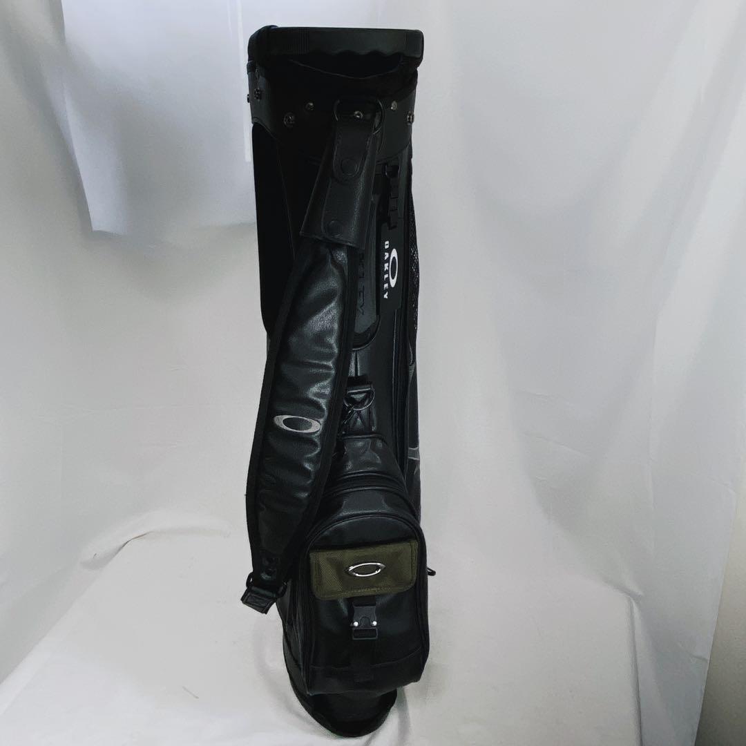 OAKLEY オークリー　スタンド付キャディバッグ　スカル　ブラック　黒　レザー