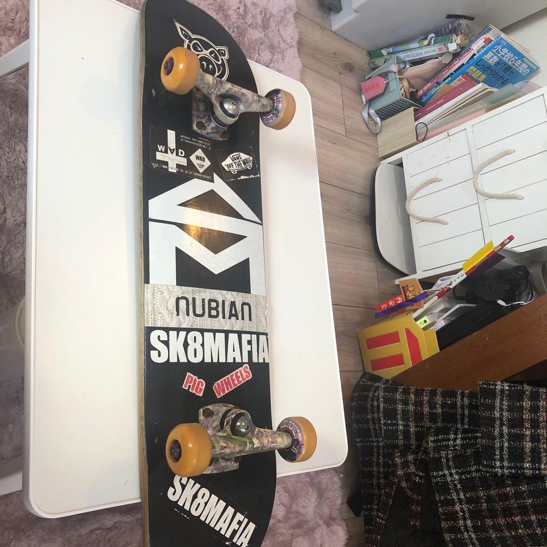 スケボーデッキ【総額3.5万プロ仕様】SK8MAFIA × KRUX × PIG