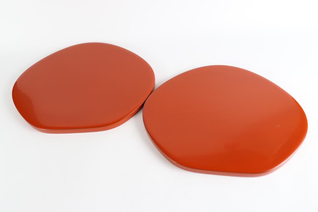 輪島塗 梅形膳 六客 盆 懐石盆 会席盆 朱 雛祭り