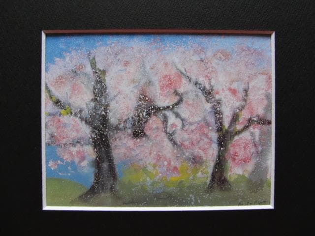 水野淳子、【春】、希少な額装用画集より、美品、新品額装付、インテリア