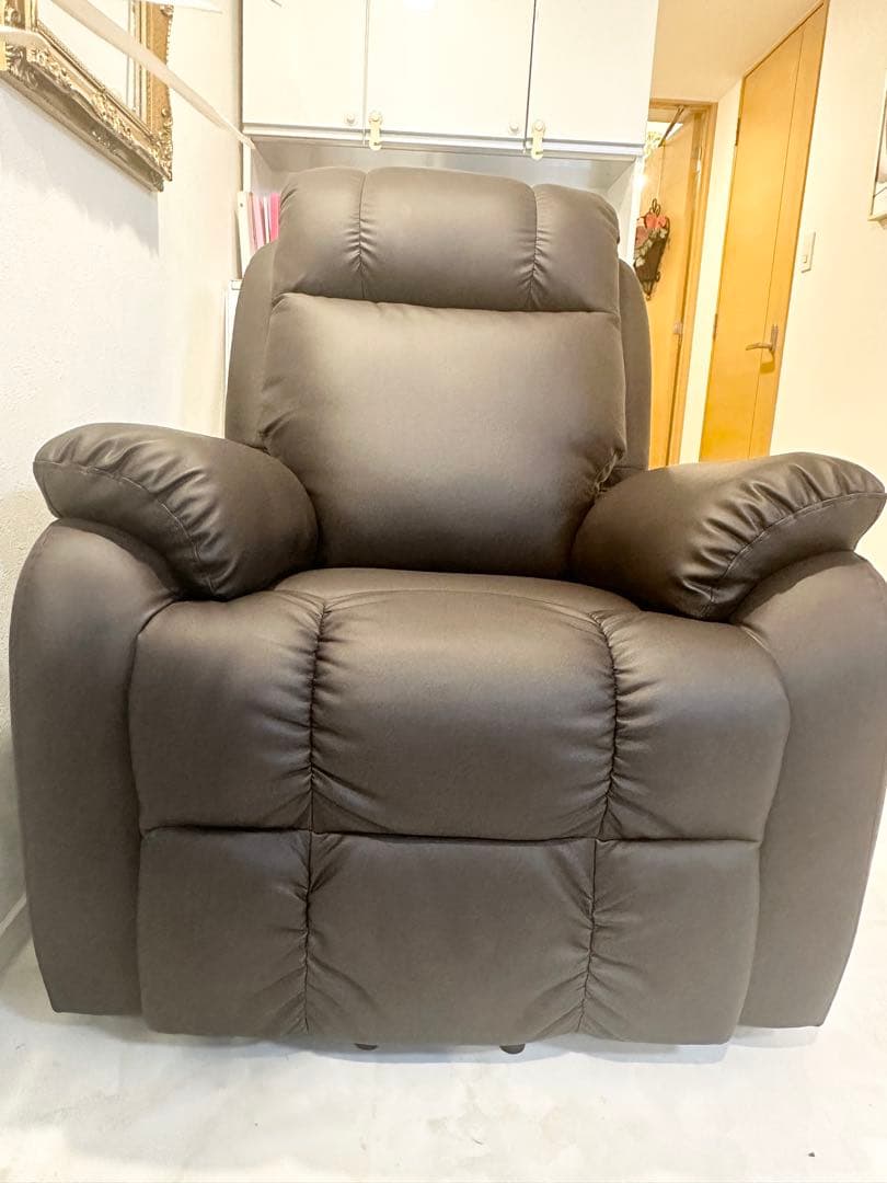 リクライニングチェア ダークブラウン