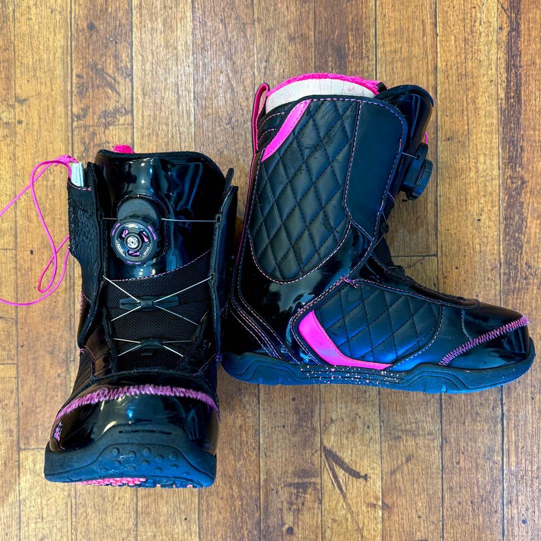 送込！レディーススノーボードセット K2 boaブーツ23.5 rome145