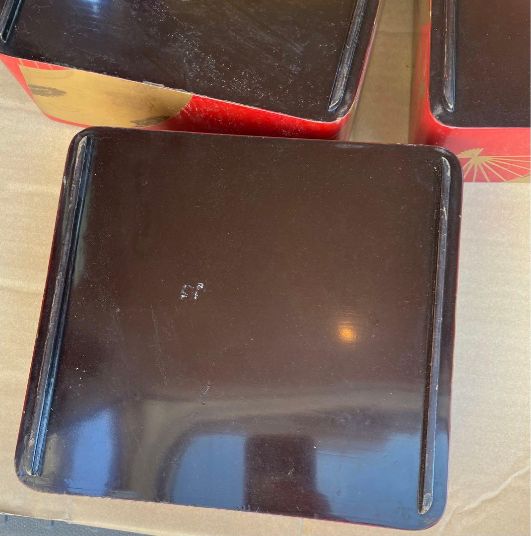 重箱　蒔絵　扇子　江戸時代　兎