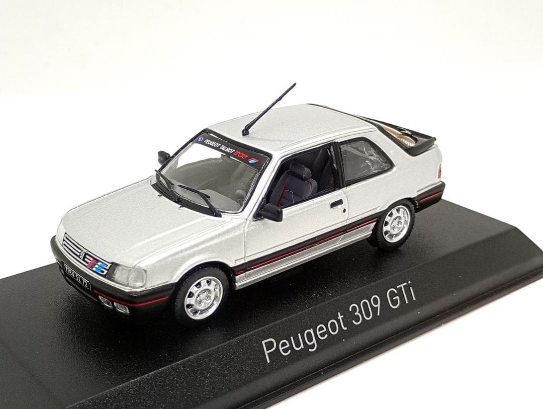 ノレブ 1/43 プジョー 309 GTi 1987 タルボ デカール シルバー