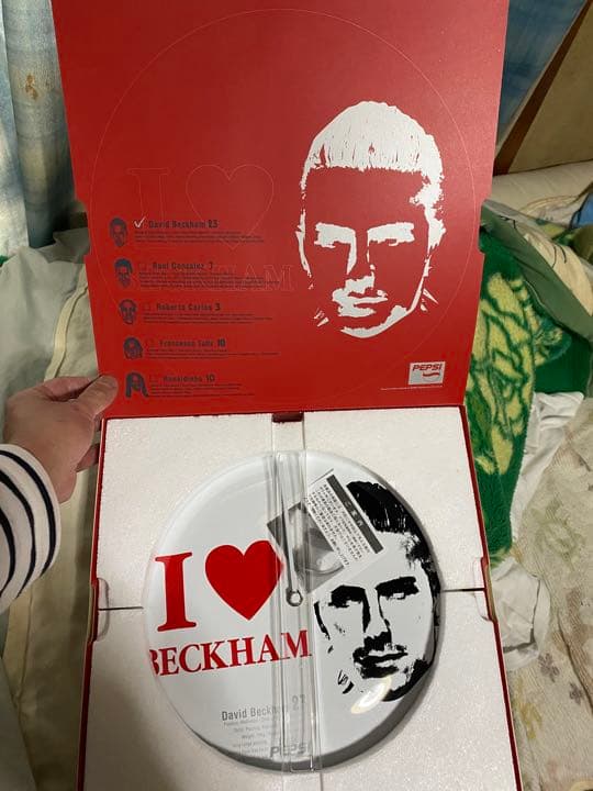 ペプシ　ビックバッジクロック　ベッカム