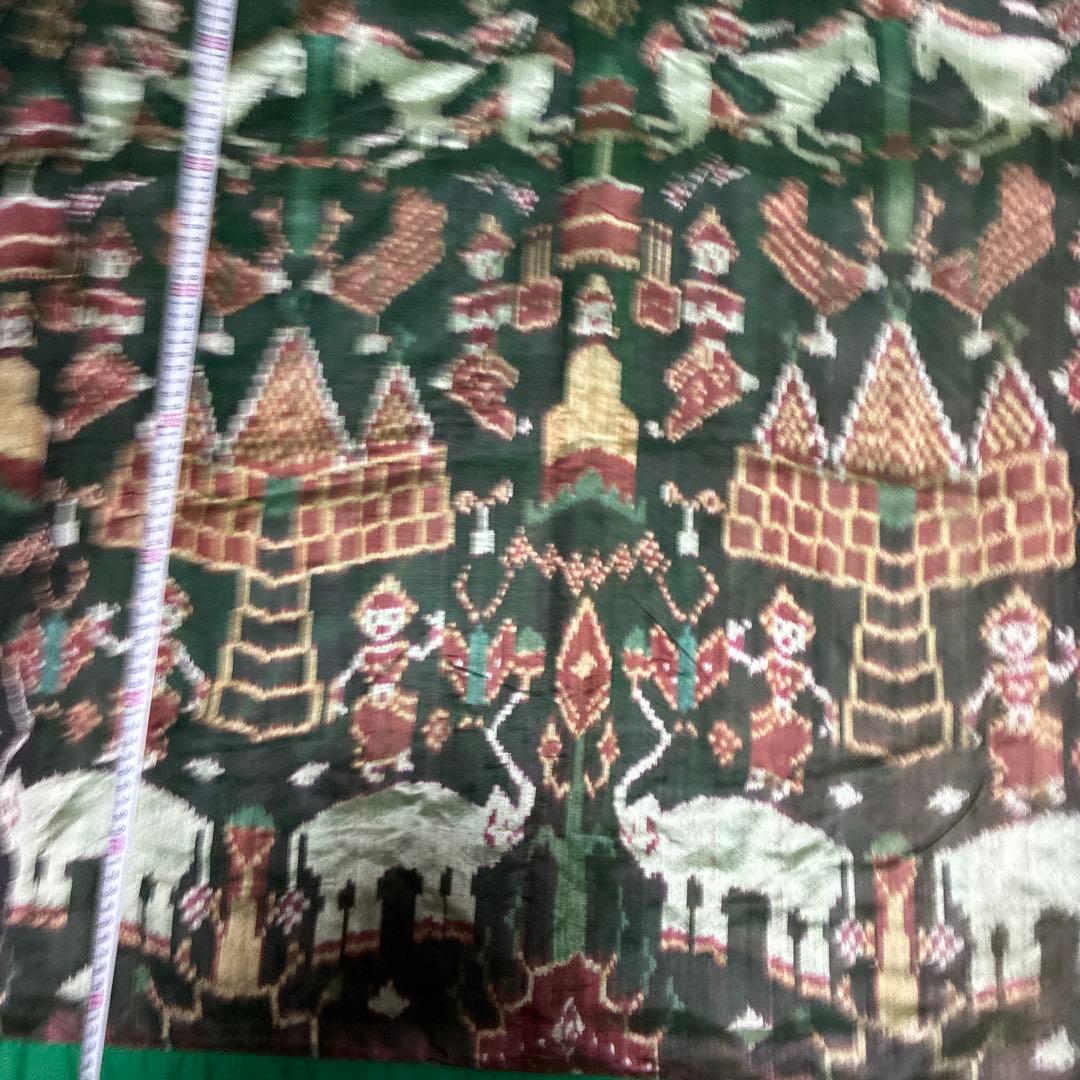 インドネシア領のイカット、織物タペストリー、装飾壁掛け大型約130x98