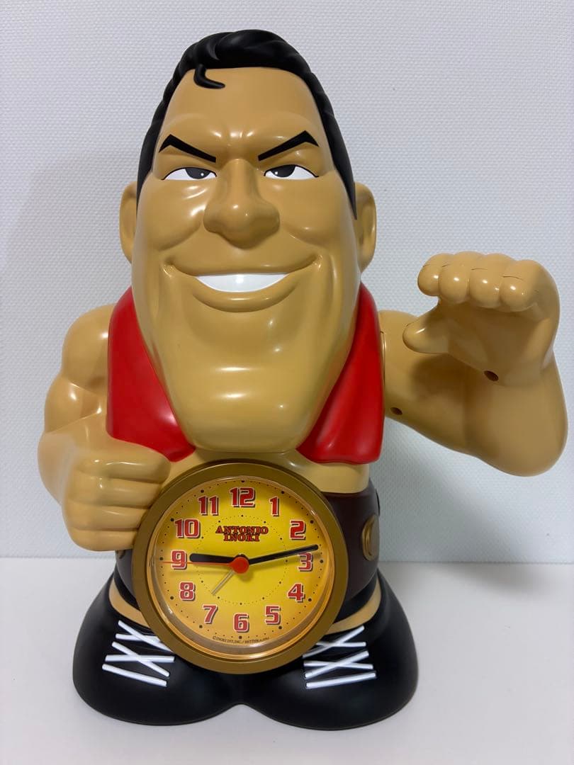 【 新品・未使用 】　アントニオ猪木目覚まし時計　ビッグサイズ　超レア品　箱入り