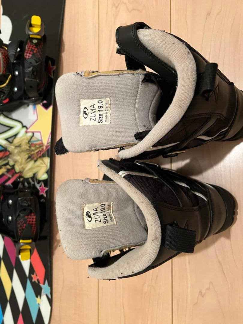 キスマーク　スノーボード ビンディング、シューズ付き