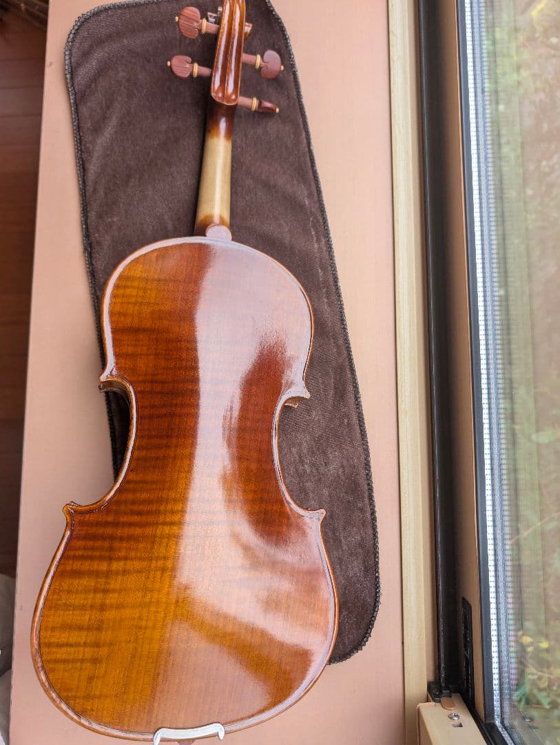 【ほぼ新品・使用30分のみ】工房製4/4バイオリン ケース、弓2本など付属品多数