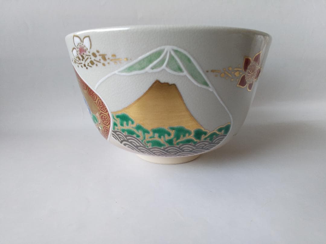 中村秋峰 作 仁清写貝合雛絵 茶碗 共箱 共布 栞 茶道具 茶器 抹茶碗 新品