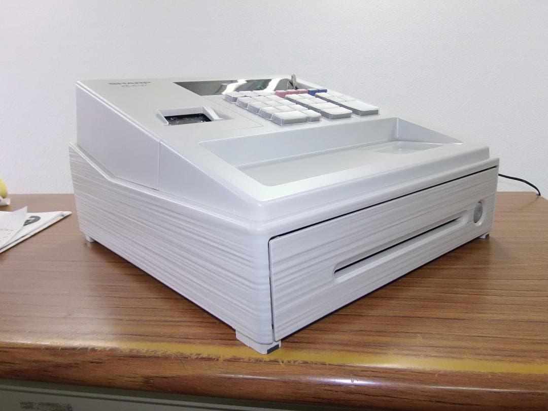 保管品 設定無料 SHARP XE-A147-W 電子レジスター 250811