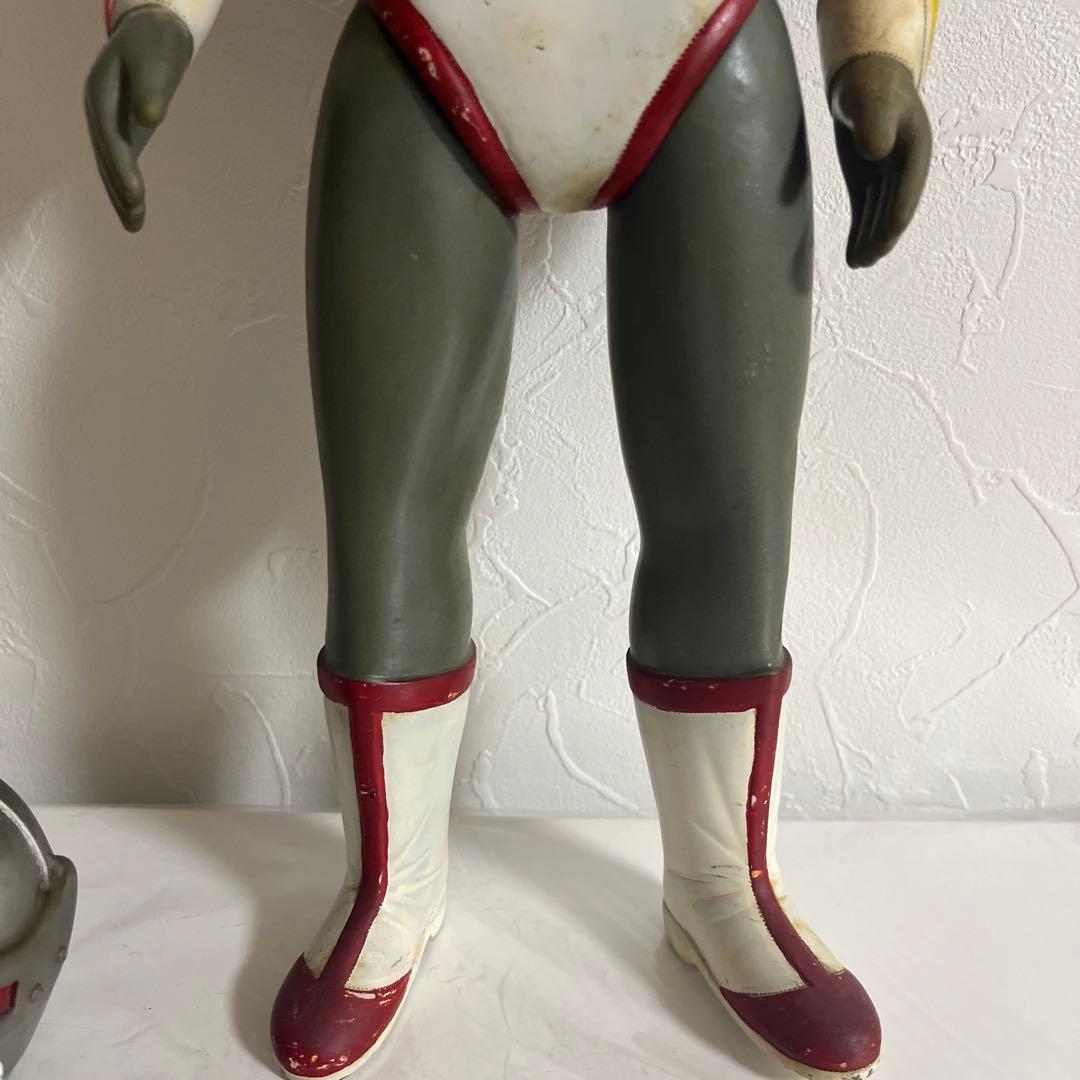 ⚠️超貴重・激レア　シルバー仮面　面取れ　1970年代　昭和レトロ　バンダイ製