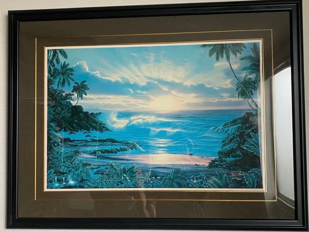 【アールビバンではない】ラッセン 74/100 初期シルクスクリーン絵中サイン