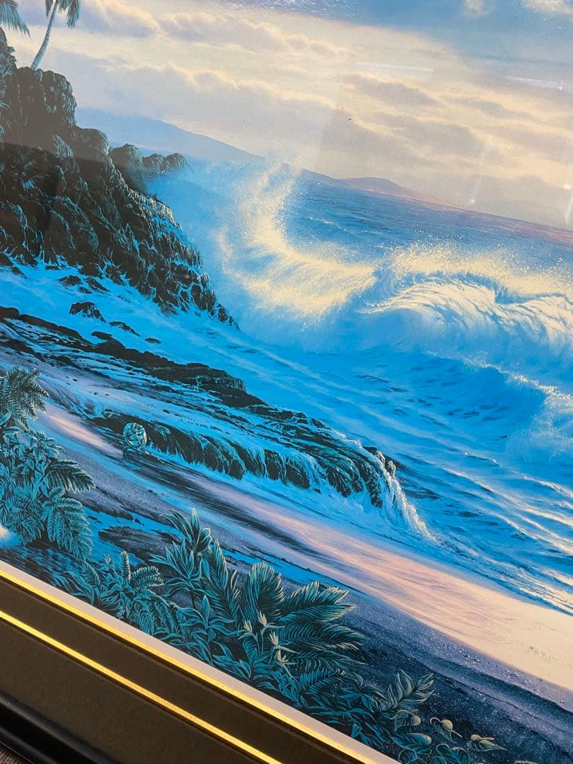 【アールビバンではない】ラッセン 74/100 初期シルクスクリーン絵中サイン