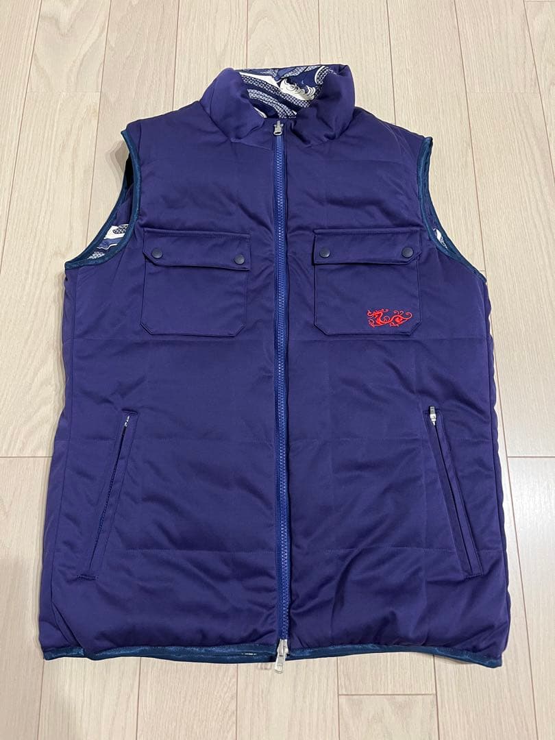 ダンスウィズドラゴン　ゴルフウェア　ダウン ベスト　メンズ　2 新品同様