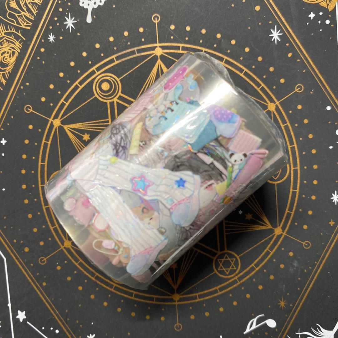 【G】海外　10m巻　貝殻光マスキングテープ　人物系/動物系/女の子