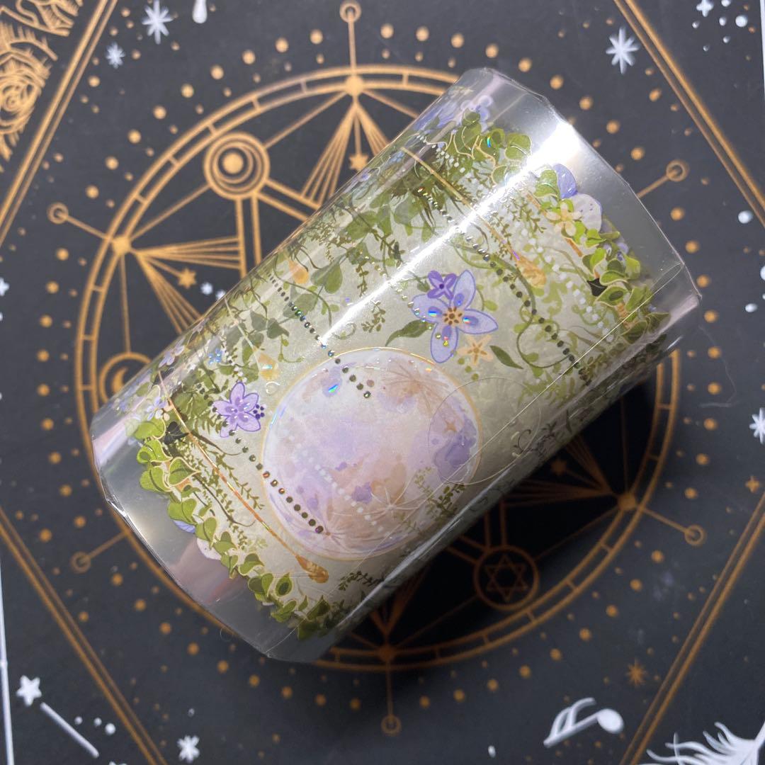 【G】海外　10m巻　貝殻光マスキングテープ　人物系/動物系/女の子