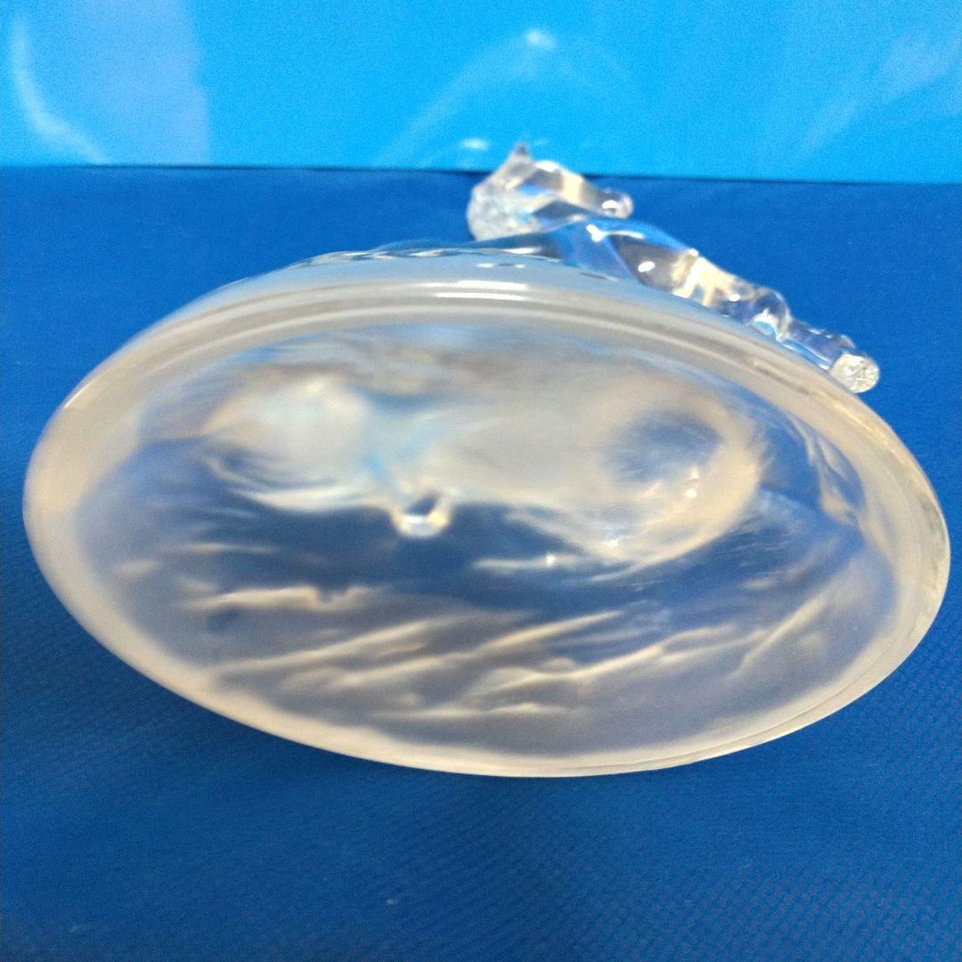 ガラス製 馬の彫刻 2体セット