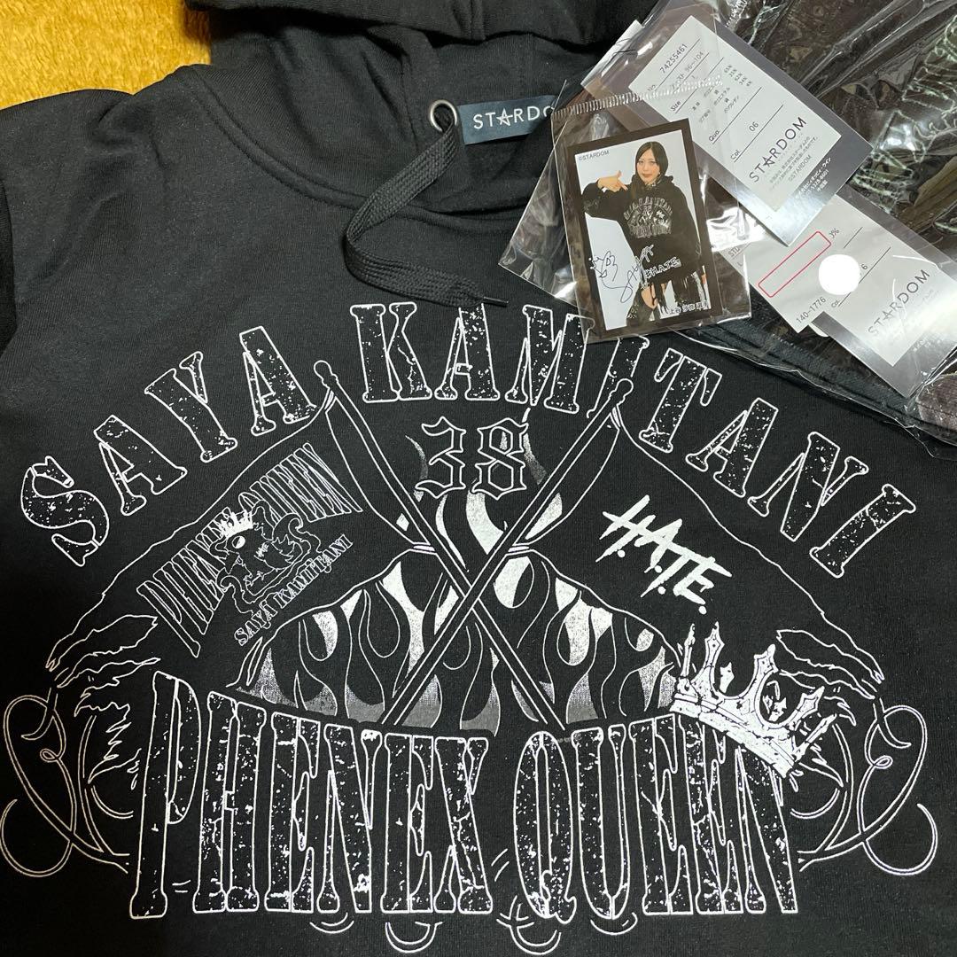 LL　スターダム　上谷沙弥　プルパーカ　タオル・ステッカー付　パーカー、他L