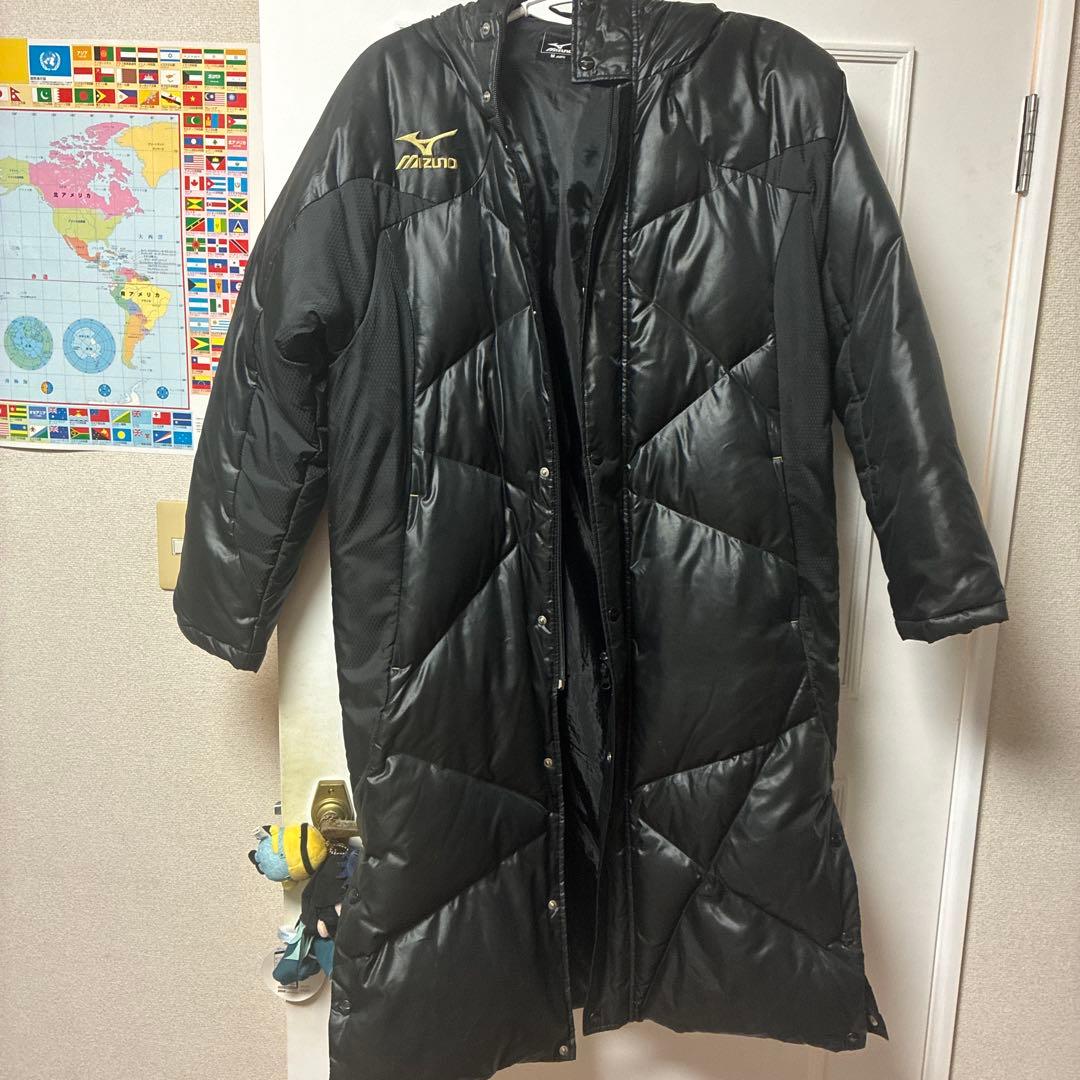 Mizuno ブラック ダウンコート Mサイズ