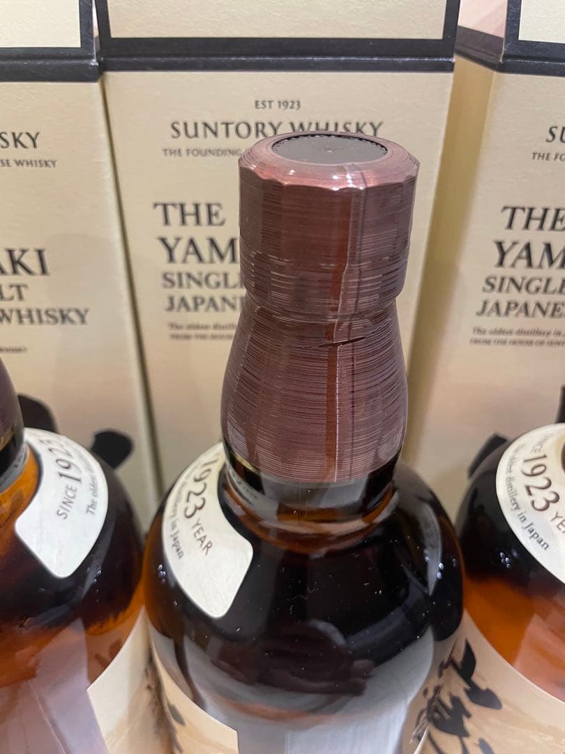 山崎 シングルモルトウイスキー 700ml 箱入り　100周年記念ラベル　5本