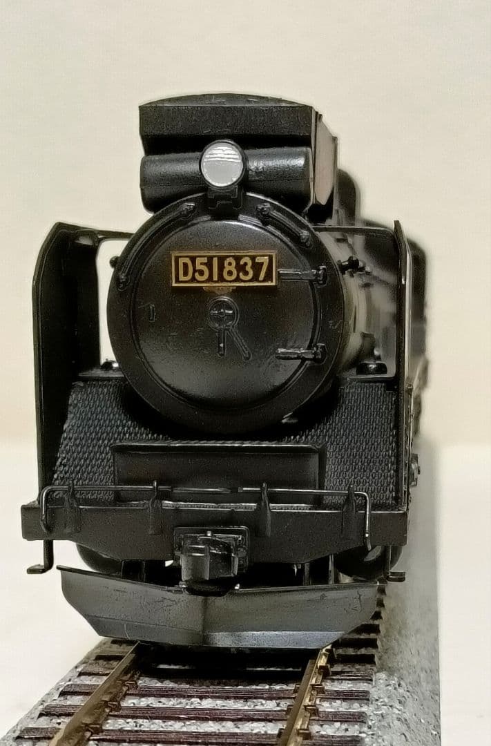 HOゲージ 天賞堂アダチ Ｄ51重装備蒸気機関車、メンテナンス済