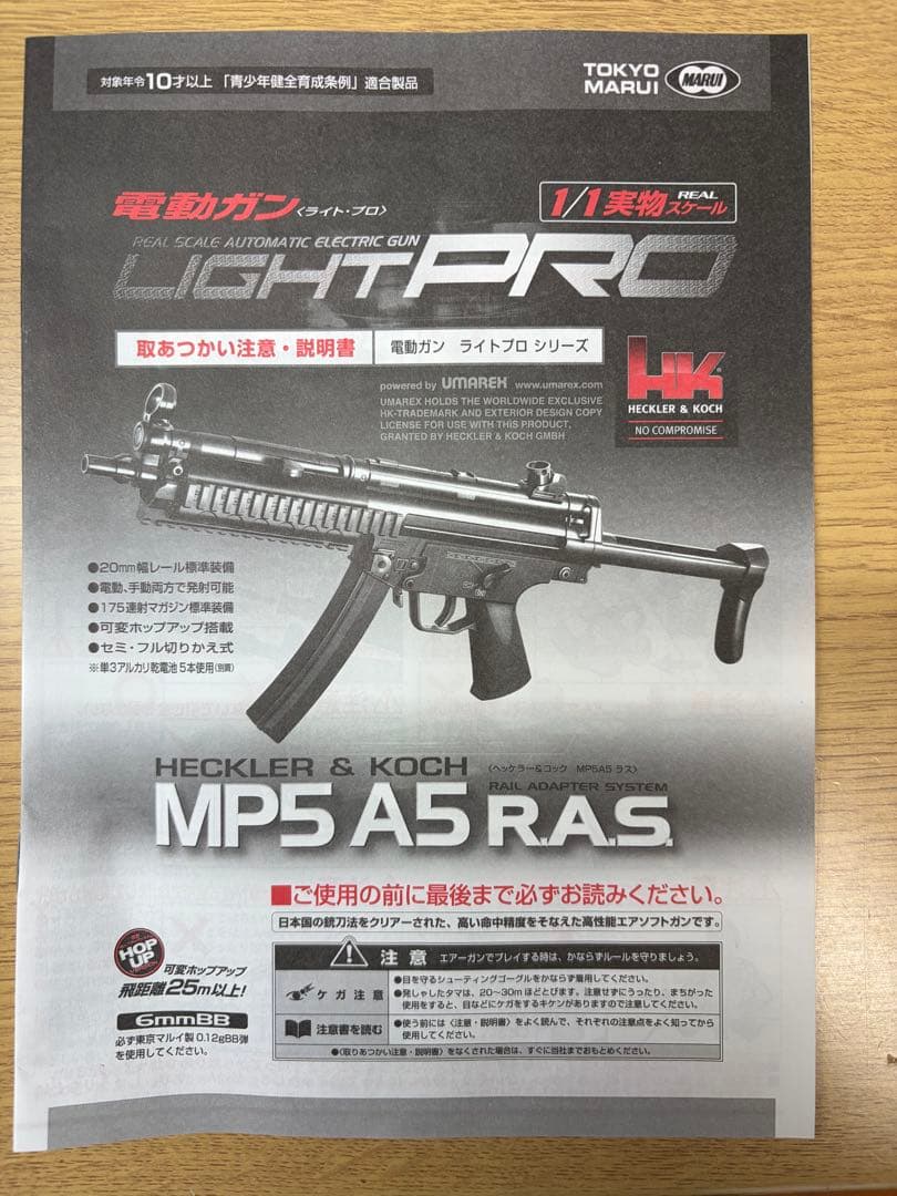 MP5A5 R.A.S 10禁 カスタム済み
