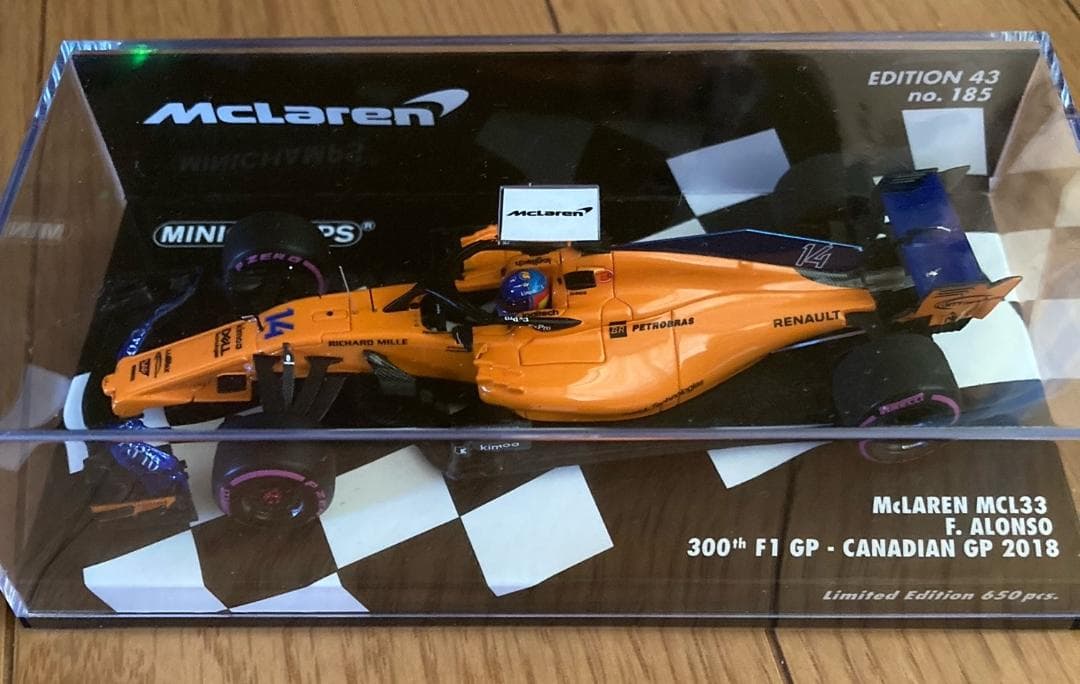 ミニチャンプス 1/43 マクラーレン MCL33 アロンソ カナダGP2018