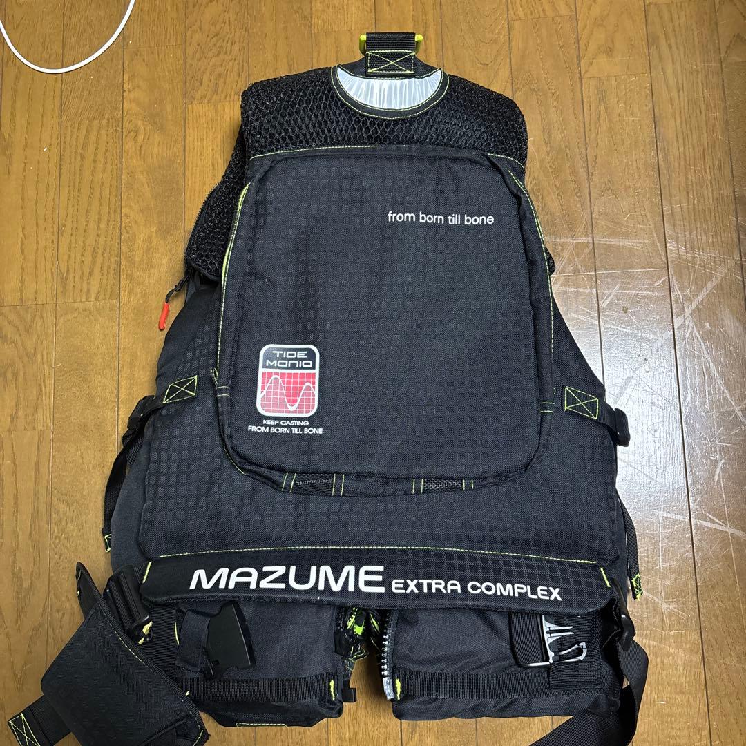 MAZUME EXTRA COMPLEX フィッシングベスト ブラック