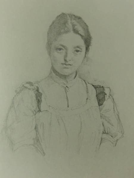 小磯良平、女の肖像、高級石版画集一部、版上サイン入、額付