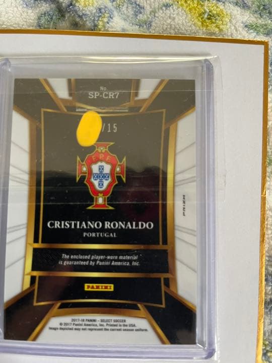 【世界限定15枚】ロナウド ジャージカード ポルトガル レア パニーニ サッカー