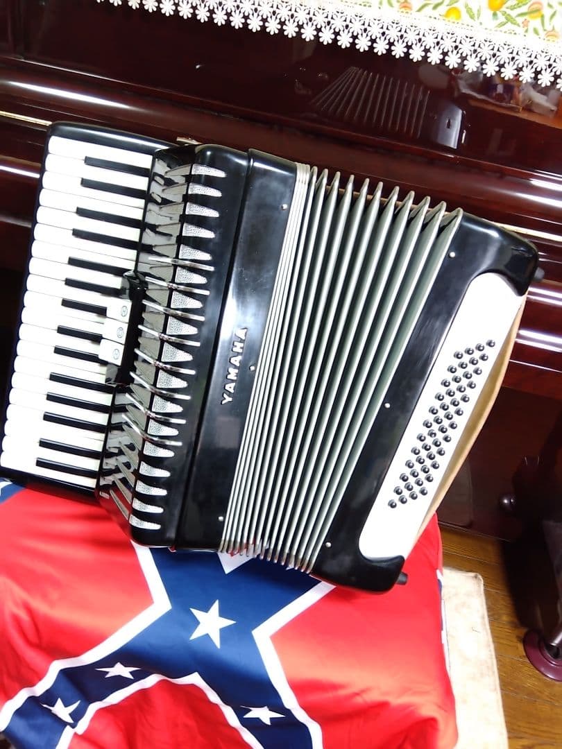 【動作品美品】YAMAHA YA-48アコーディオン独奏用高級モデル自宅保管品