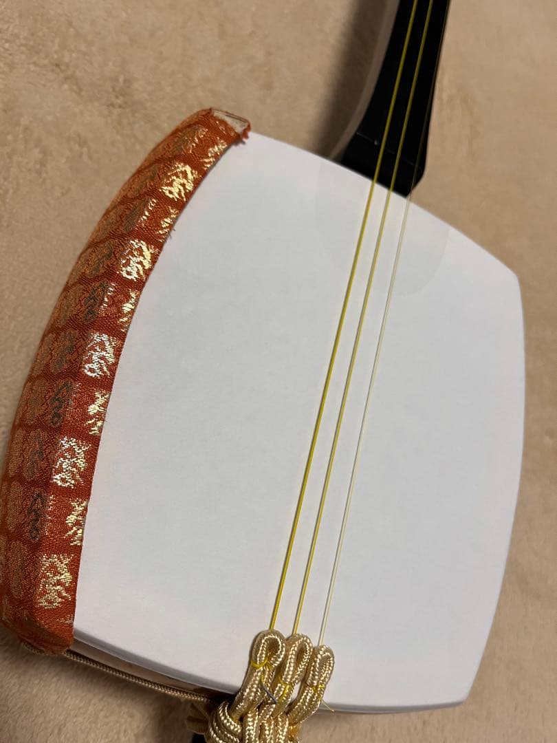 皮が割れない？地唄三味線（中棹、破れなし、体験用に）