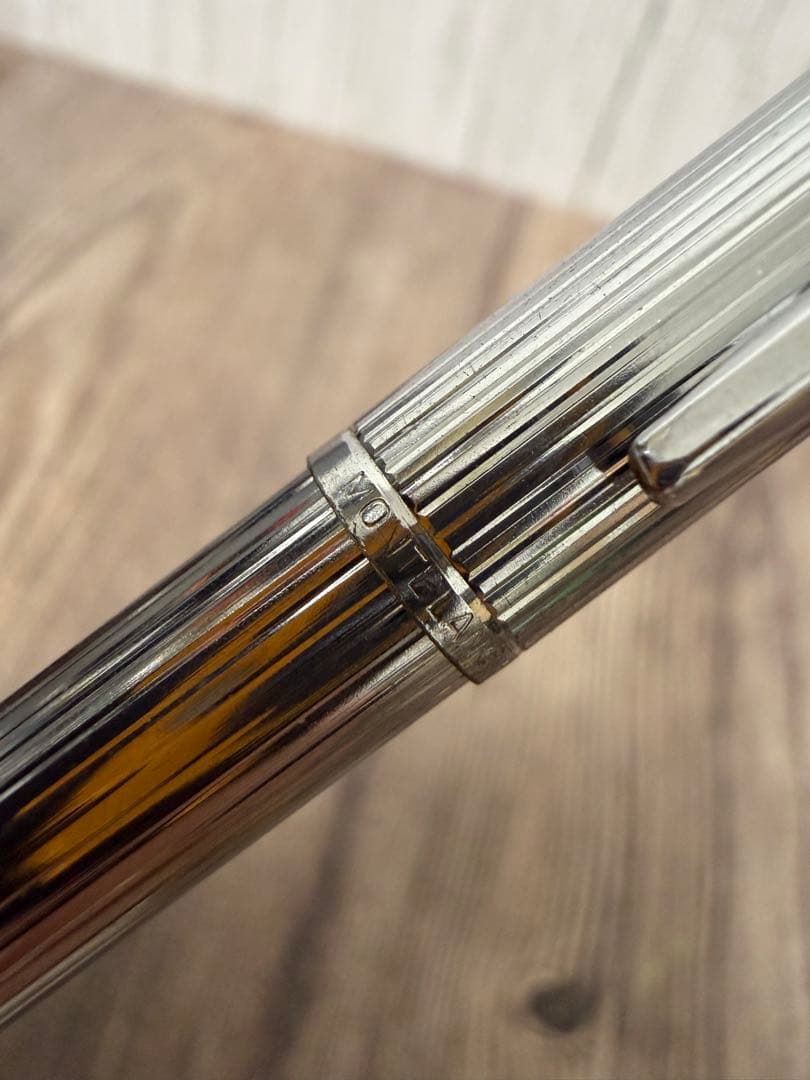 モンブラン/4色ボールペン/シルバー/中古品/