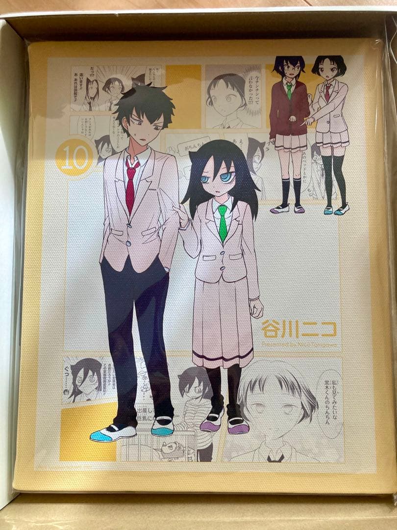 わたモテ　キャンバスボード　黒木智子　黒木智貴　単行本10巻