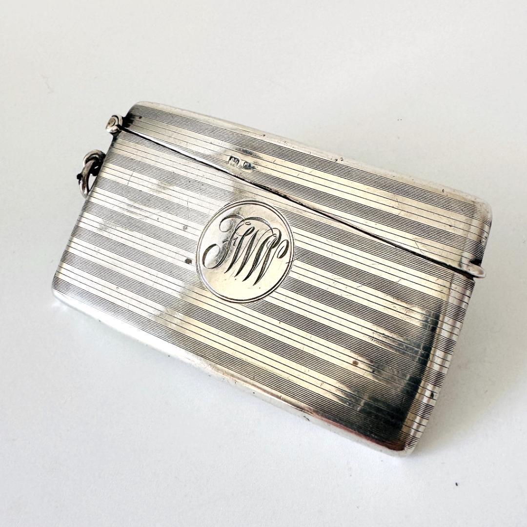 ★英国★純銀製/カードケース/イギリス/925/バーミンガム/ライオン