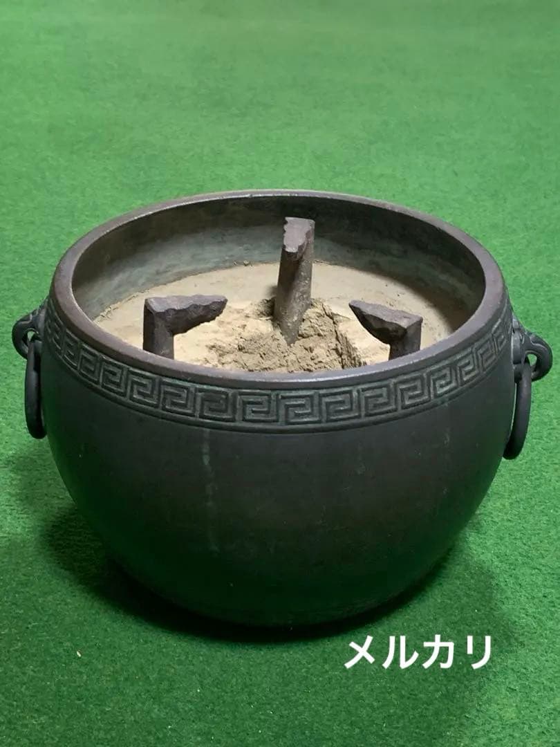 火鉢　五徳　灰入り　手焙り　茶道具