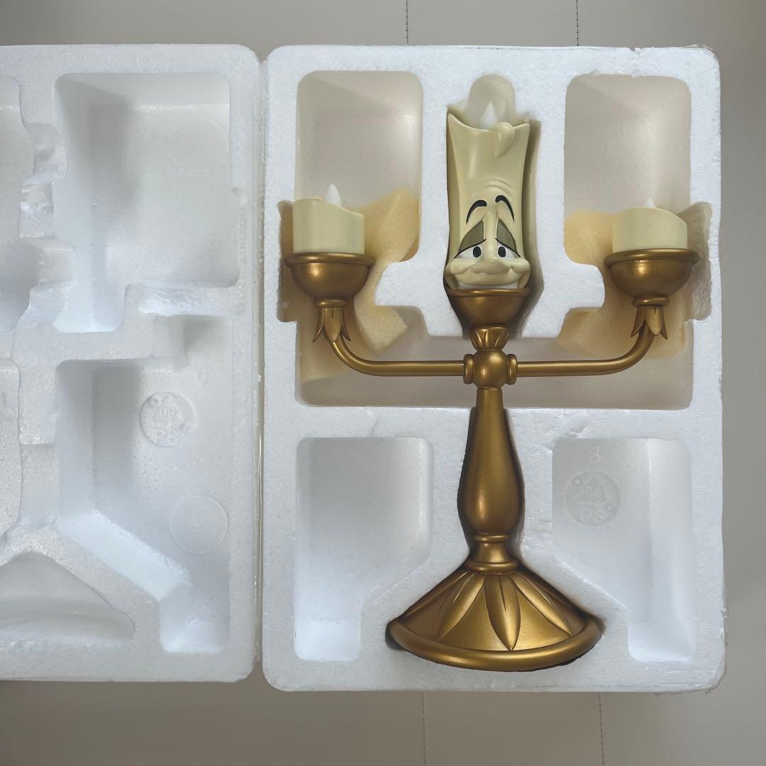 【美品】✨美女と野獣 ルミエール フィギュア ゴールド 海外限定