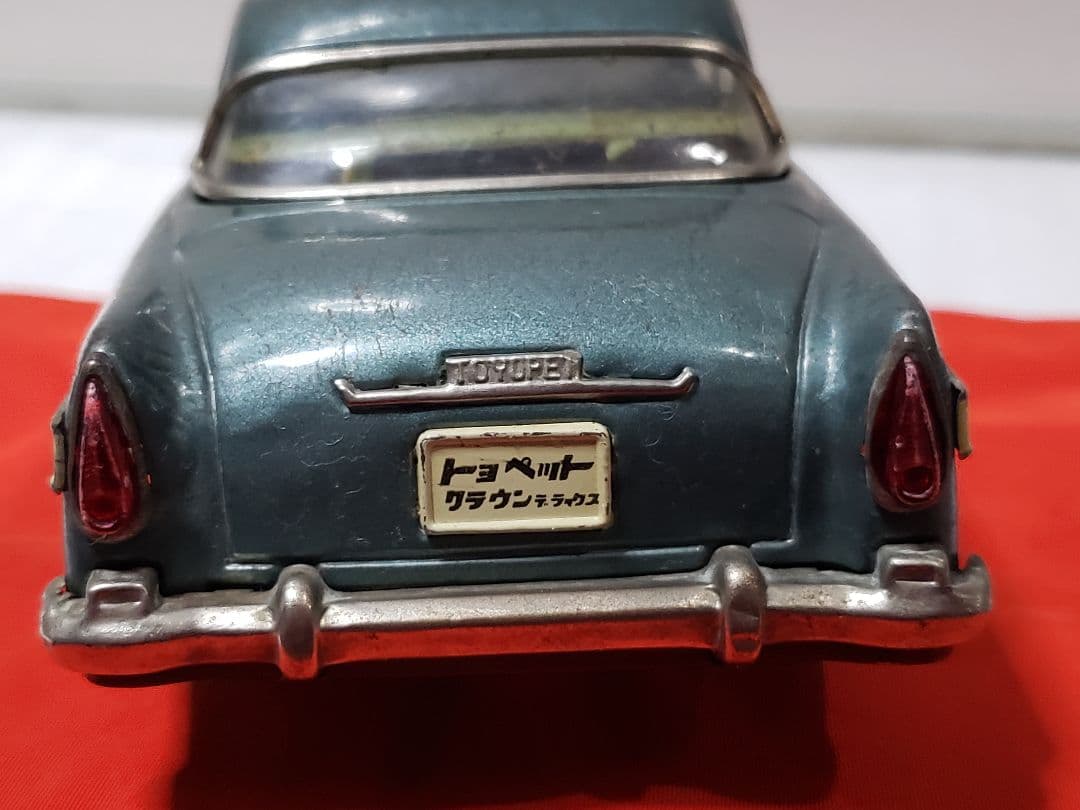 萬代屋　トヨペット クラウン デラックス 　青　ブリキ　箱無し