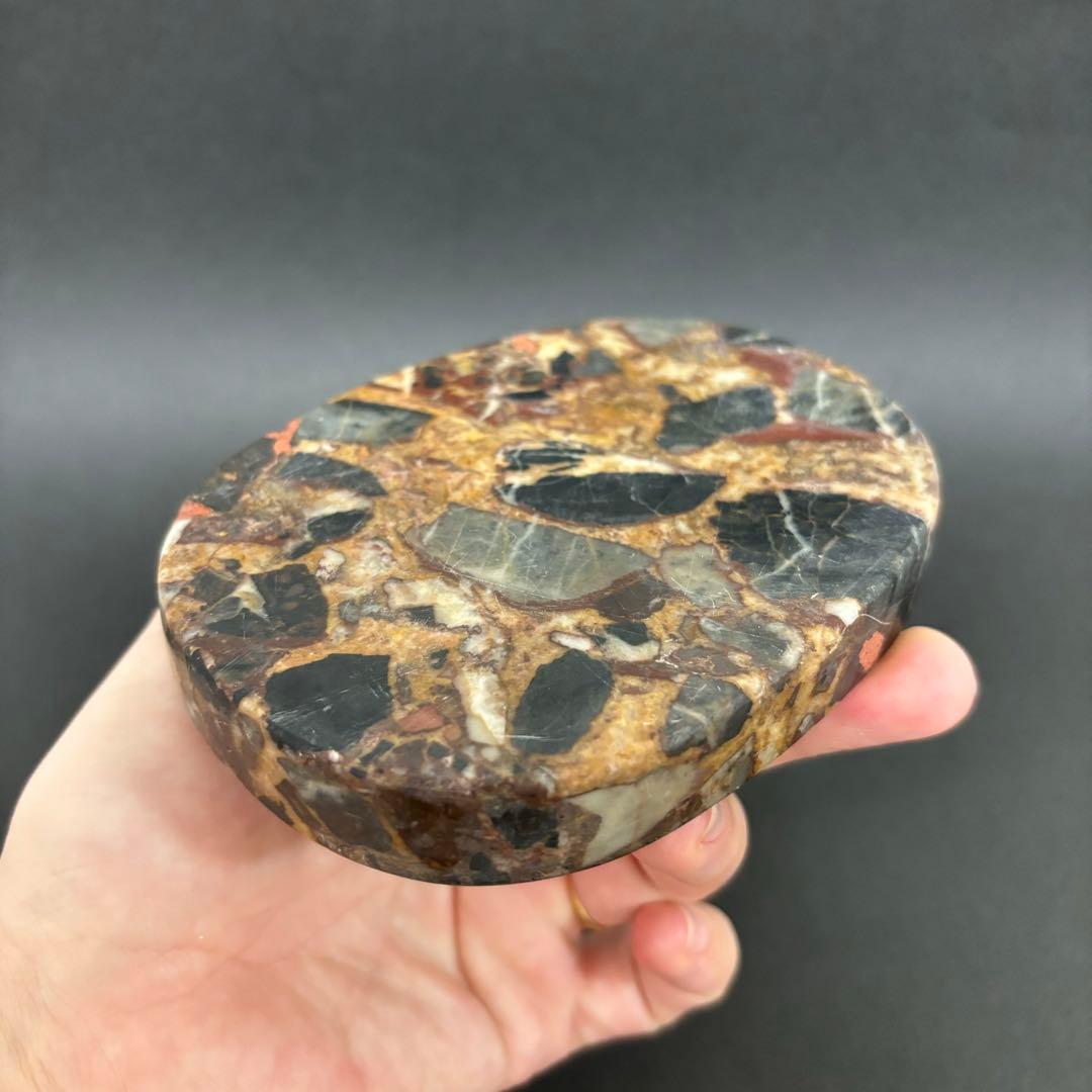 【希少】硯 すずり 天然石 礫岩 花石