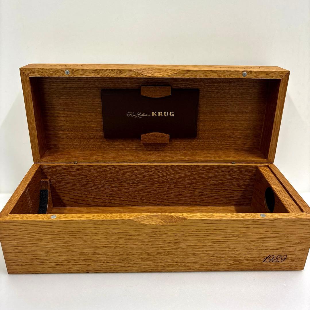 クリュッグコレクション　1989 空瓶　木箱　①