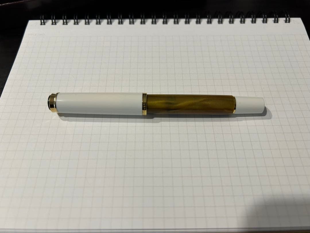限定品　ペリカン万年筆　M200ゴールドマーブル　極細字(EF)