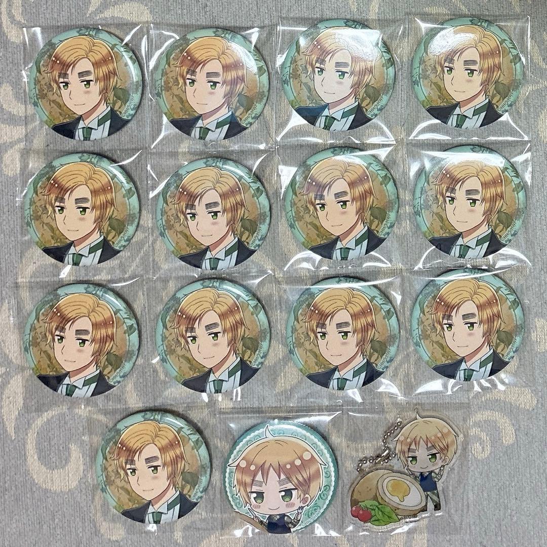 ヘタリア イギリス 執事 缶バッジ 13点まとめ (おまけ有)
