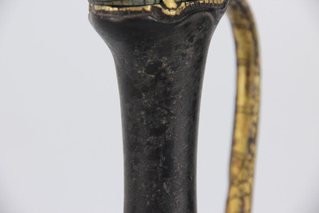 古美術 古銅 鍍金 竜首 水瓶 胡瓶 浄瓶 国宝法隆寺献納御物写 ED11-28