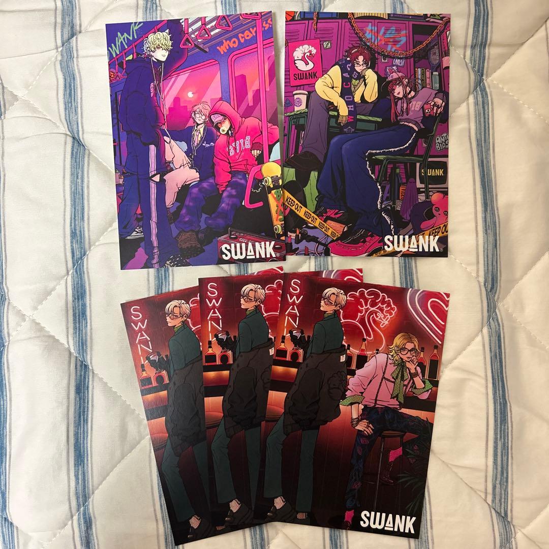 SWANK キャラクターイラスト ポストカード セット