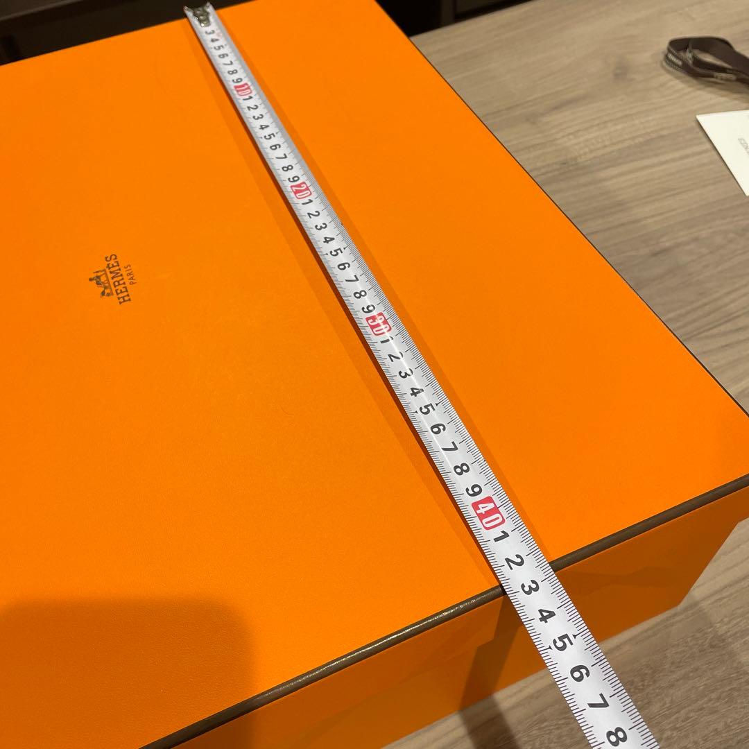 HERMES 大きな空箱　白紙　リボン　ショップカード　めちゃくちゃ綺麗です