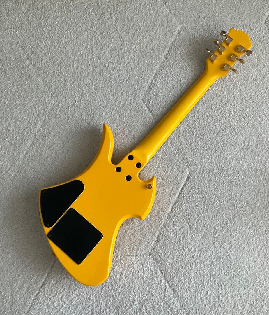 [美品] バーニー YH-JR hideモデル アンプ内蔵ギター イエローハート