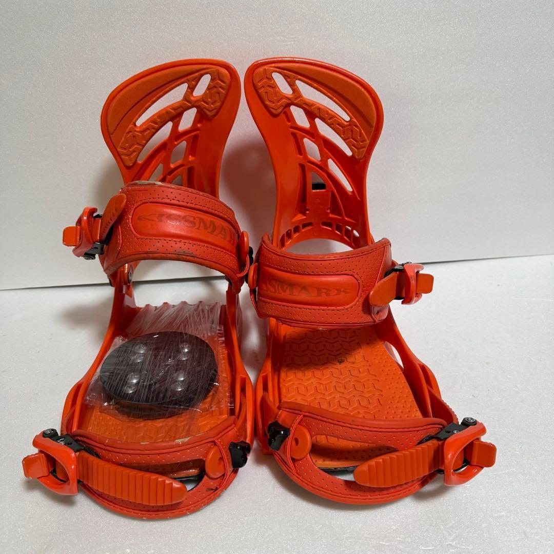 MLサイズ オレンジ スノーボード ビンディング キスマーク